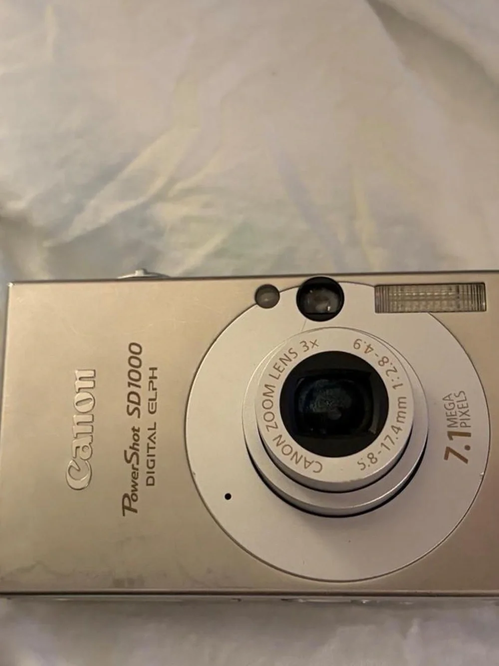 Canon Silver Compact Point-and-Shoot Camera